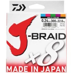 Tresse Daiwa J-Braid X8 Multi-Color 300m