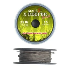 Tresse à Bas De Ligne Carpe Mack2 X Deeper Braid Fast Sinking Hooklink Braid 15m