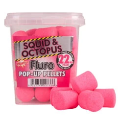 DYNAMITE BAITS Pellet Pop Up Dynamite Bait Fluoro Pellet Squid Octopus