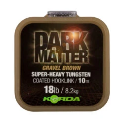Tresse à Bas De Ligne Korda Dark Matter Tungsten Coated Braid Gravel Brown 10m