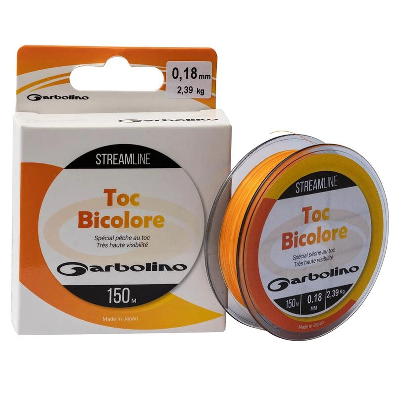 Nylon Co-polymère Bicolore Garbolino STREAMLINE TOC-MONO Orange/jaune 150m 3 Nylon Co-polymère Bicolore Garbolino STREAMLINE TOC-MONO Orange/jaune 150m