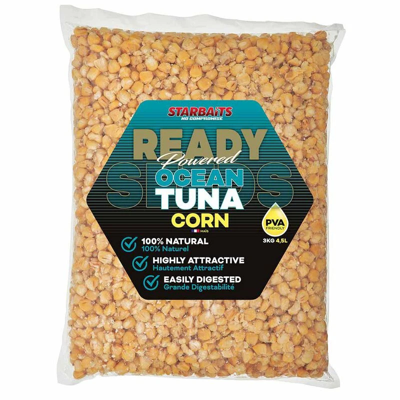 Graines Cuites Starbaits Ready Seed Ocean Tuna Corn 3 Graines Cuites Starbaits Ready Seed Ocean Tuna Corn