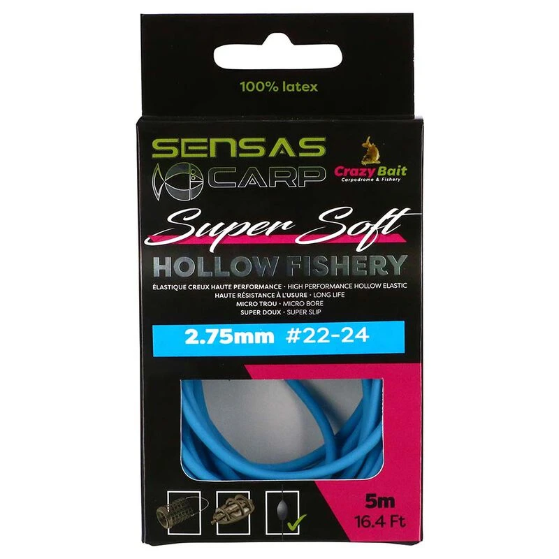 Elastique SENSAS Hollow Fishery Super Soft 5m 3 Elastique SENSAS Hollow Fishery Super Soft 5m