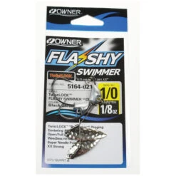 Hameçon Texan Plombé Carnassier Owner Flashy Swimmer (x2) -Matériel De Pêche 23408 c