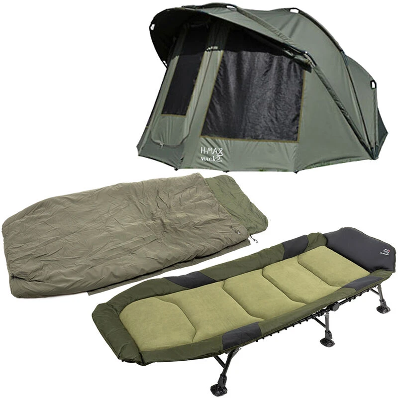 Pack Bivouac Bed Chair + Biwy + Sleeping Bac H Max 3 Pack Bivouac Bed Chair + Biwy + Sleeping Bac H Max