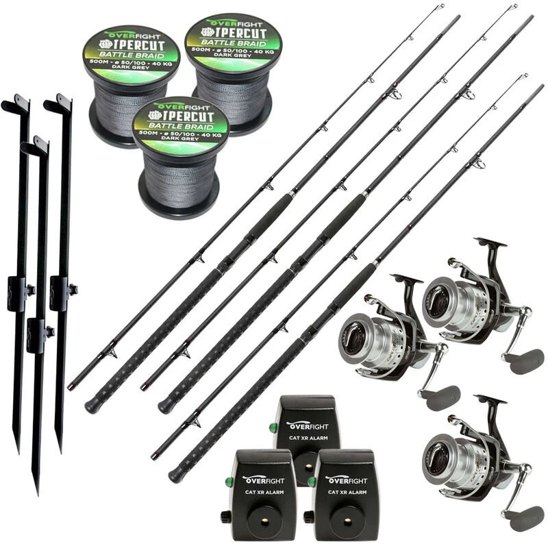 Pack Bouée 3 Tank Battle 3m + 3 Opus Bull 5000 + 3 Ipercut Battle Braid 0.50mm + 3 Cat Alarm + 3 Piques 3 Pack Bouée 3 Tank Battle 3m + 3 Opus Bull 5000 + 3 Ipercut Battle Braid 0.50mm + 3 Cat Alarm + 3 Piques