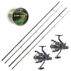 Pack 2 Carp Addict Evo 12' 3.5lbs + 2 Carp Addict 6000 FR + Nylon