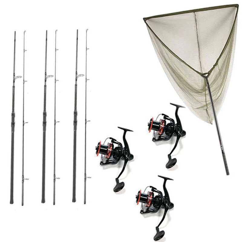 Pack 3 Nomad XTR 10 3,5lbs + 3 Nomad Xtr 5000 Fd + Epuisettes Nomad XTR 3 Pack 3 Nomad XTR 10 3,5lbs + 3 Nomad Xtr 5000 Fd + Epuisettes Nomad XTR