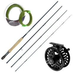 Ensemble Silverstone Canne Skymount 9' Soie 4-5 + Moulinet Redwave 45la + Soie