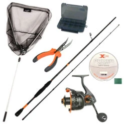 Ensemble 2m10, 5-20g + Tresse + Boite + Epuisette + Pince