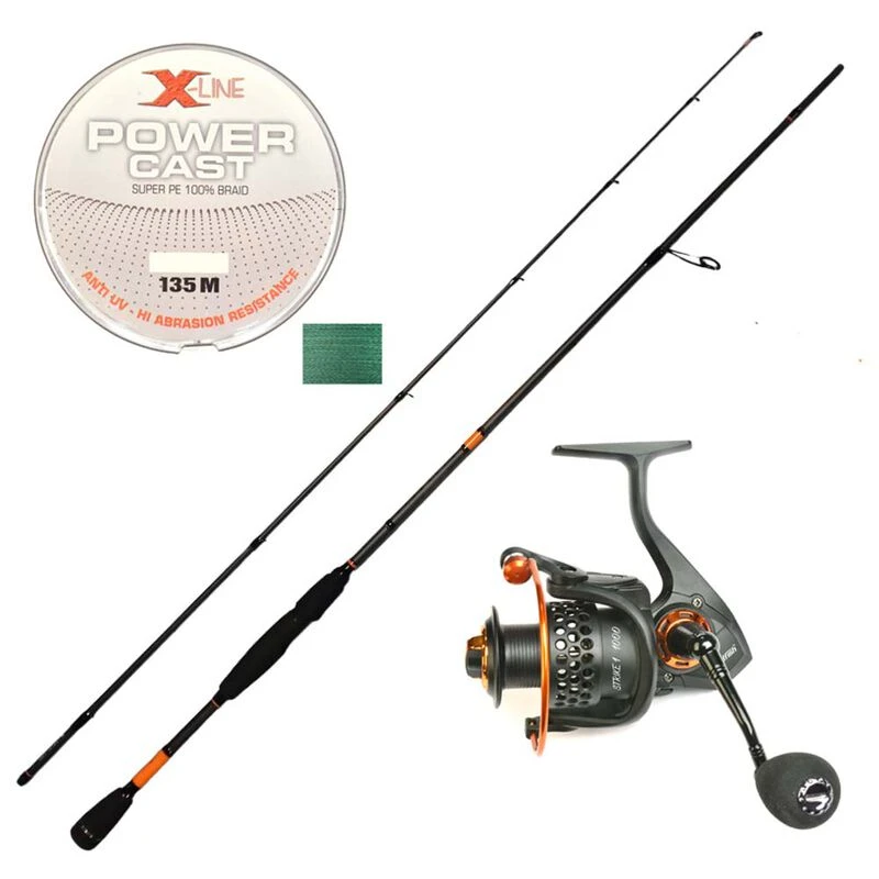 Pack Master Lures 2m10 5-20G +Strike 1 1000 FX + Tresse 0.12MM 3 Pack Master Lures 2m10 5-20G +Strike 1 1000 FX + Tresse 0.12MM