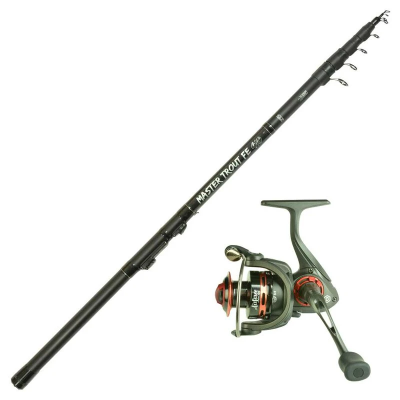 Ensemble Truite Canne Master Trout Fe 3.50m + Moulinet Evok 2000 3 Ensemble Truite Canne Master Trout Fe 3.50m + Moulinet Evok 2000